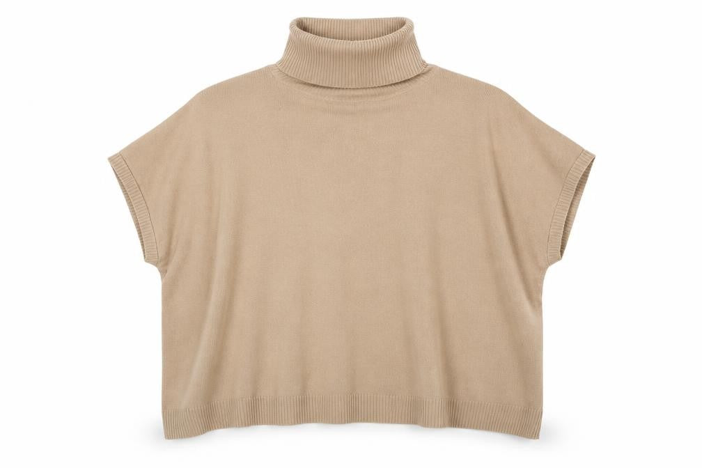 New Look Womens Beige Roll Neck Viscose Pullover Jumper Size S