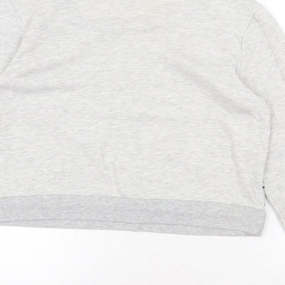 Forever 21 Womens Grey Geometric Cotton Pullover Sweatshirt Size L Pullover