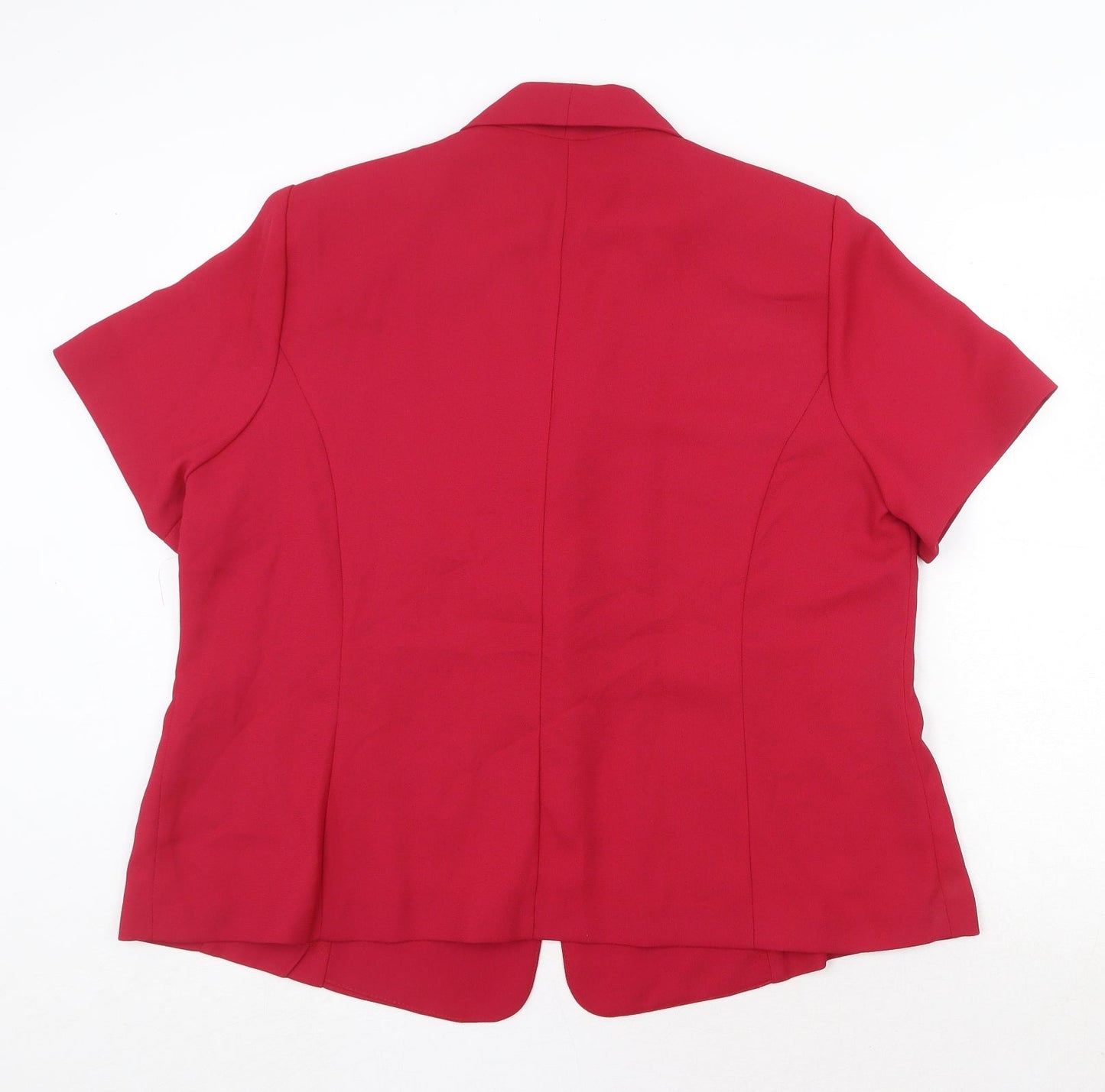 Bonmarché Womens Pink Jacket Blazer Size 20 Button