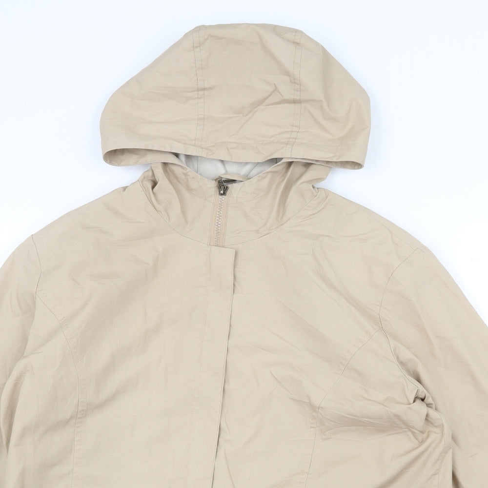 Astraka Womens Beige Jacket Size S Zip