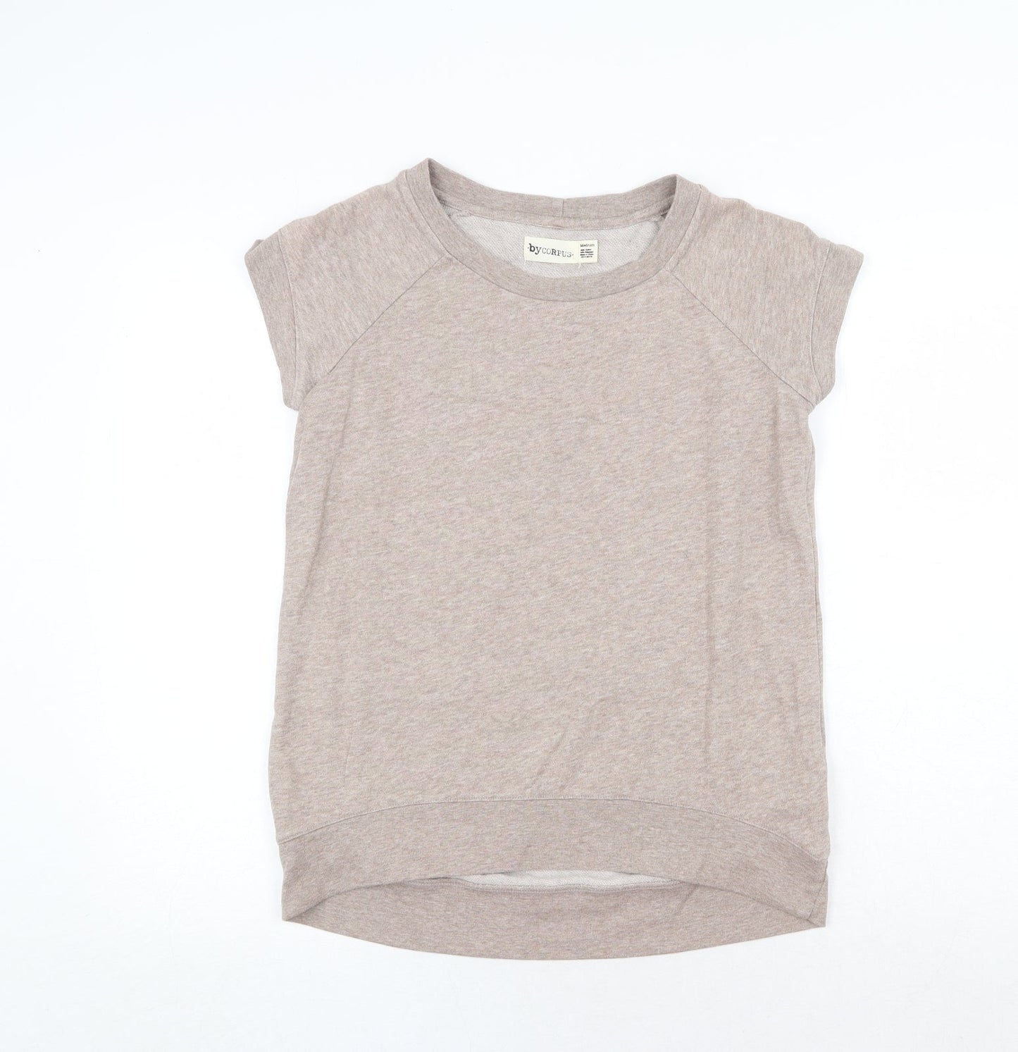 By Corpus Womens Beige Cotton Pullover Sweatshirt Size M Pullover