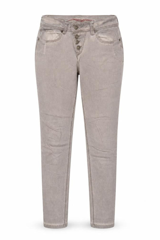 Buena Vista Womens Grey Cotton Skinny Jeans Size XS Regular Zip