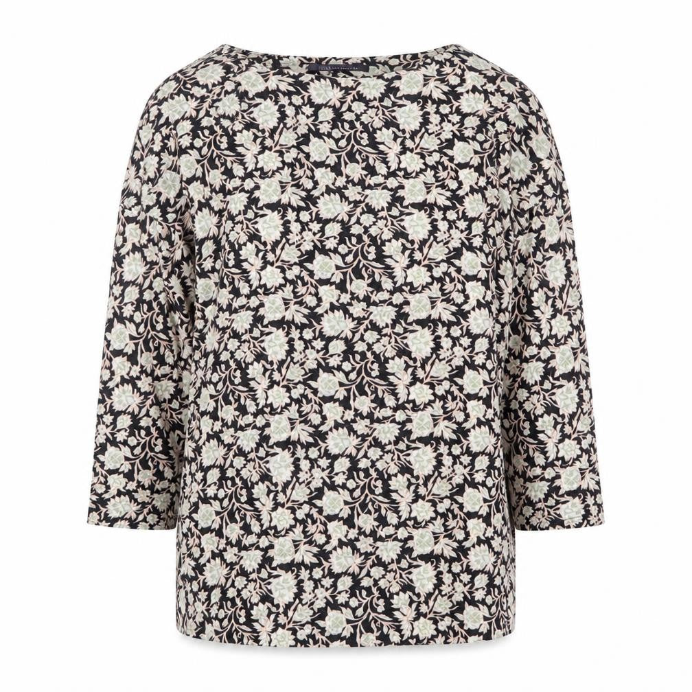 Marks & Spencer Womens Multicoloured Geometric Polyester Basic Blouse Size 8 Round Neck