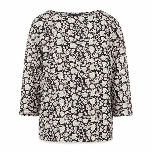 Marks and Spencer Womens Multicoloured Geometric Polyester Basic Blouse Size 8 Round Neck