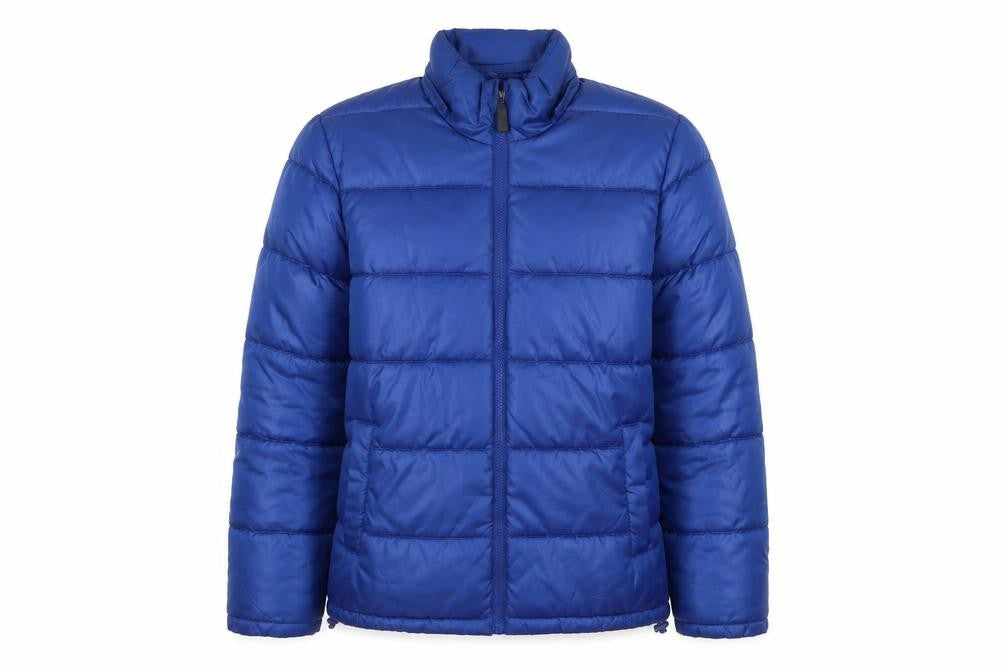 Mango Womens Blue Puffer Jacket Jacket Size S Zip