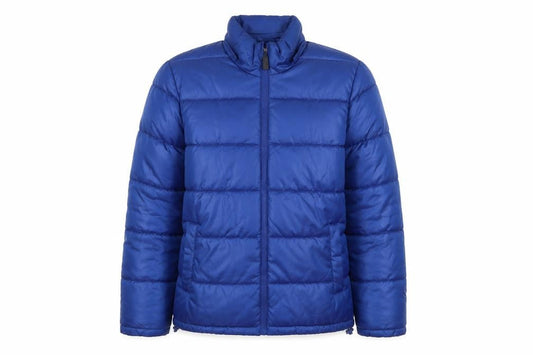 Mango Womens Blue Puffer Jacket Jacket Size S Zip