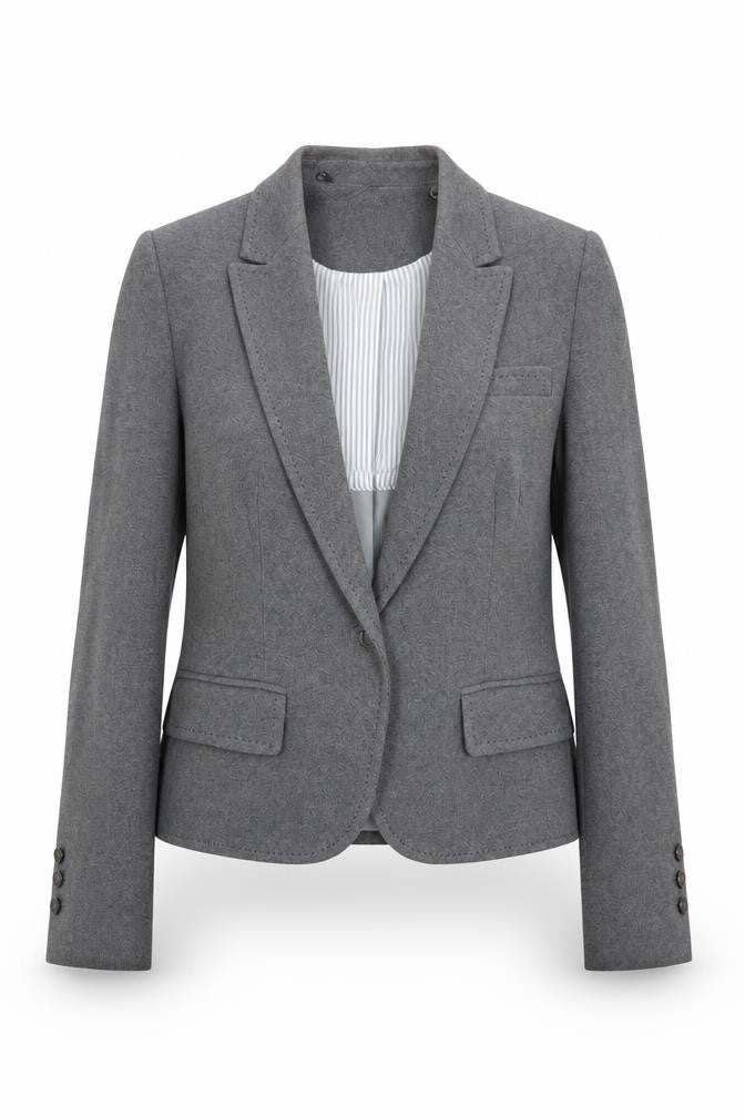Marks and Spencer Womens Grey Jacket Blazer Size 12 Button