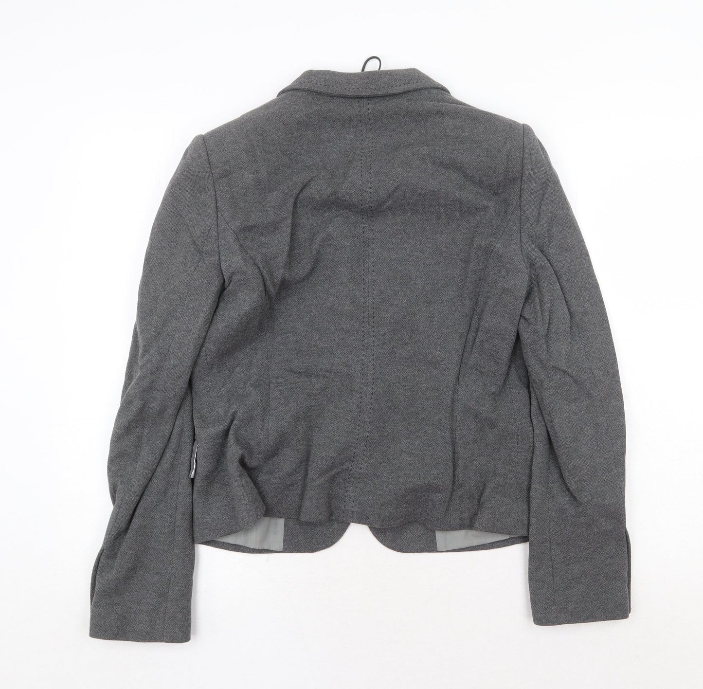 Marks and Spencer Womens Grey Jacket Blazer Size 12 Button