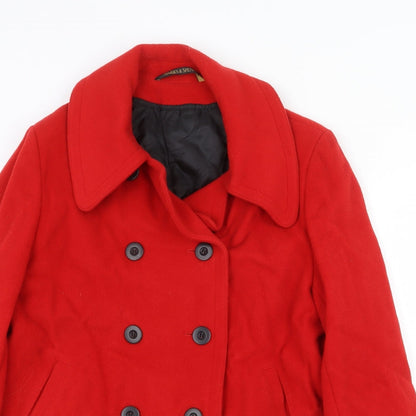 Marks & Spencer Womens Red Jacket Size 10 Button