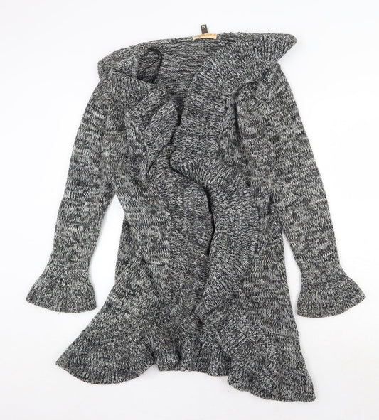 Sakura Womens Green V-Neck Wool Cardigan Jumper Size M