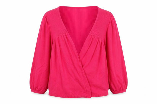 Dorothy Perkins Womens Pink V-Neck Cotton Cardigan Jumper Size 14