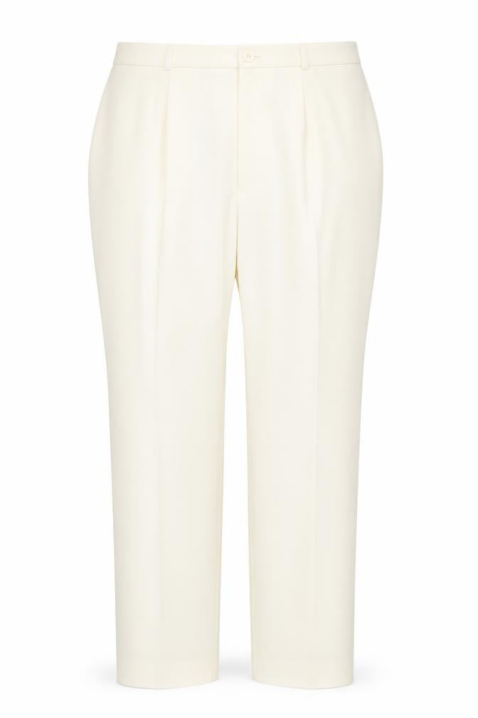 Boutique Bis Womens Ivory Polyester Trousers Size 20 Regular Zip