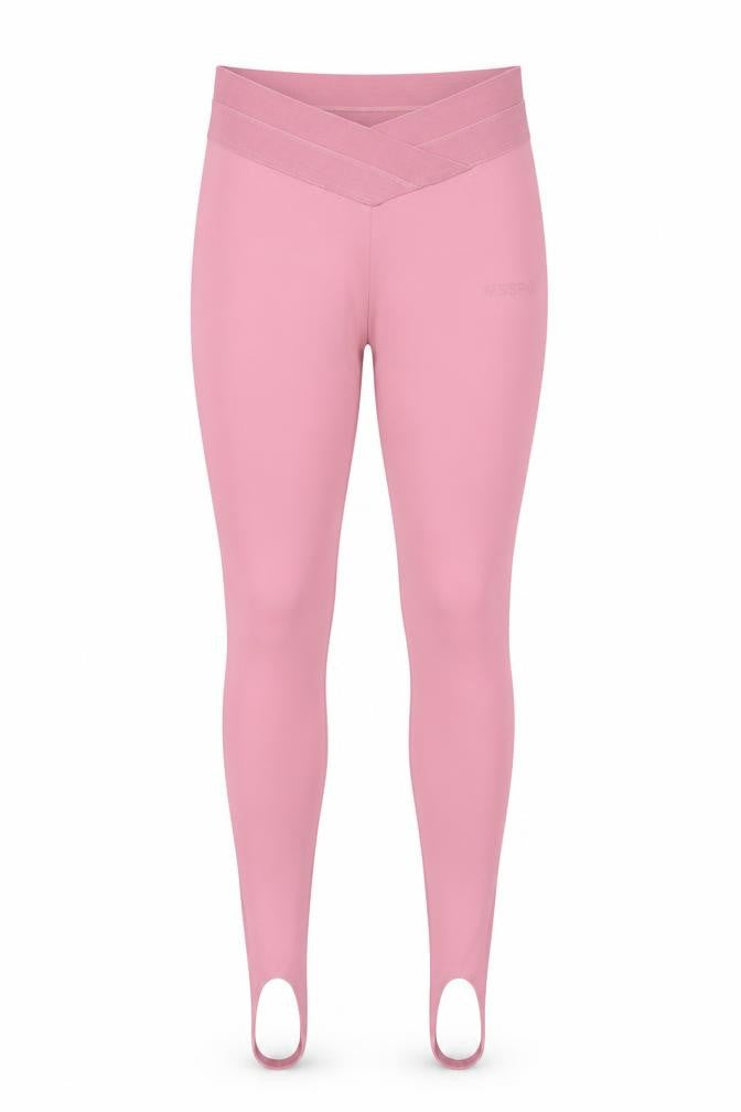 Misspap Womens Pink Polyester Jogger Leggings Size 10 Regular Pullover