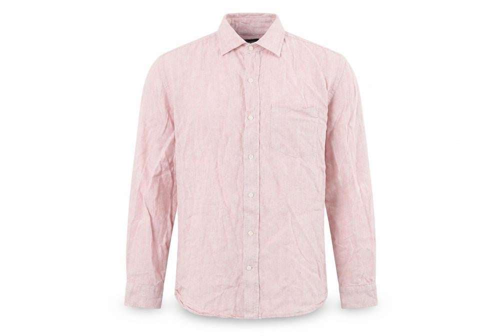 Gap Mens Pink Cotton Button-Up Size M Collared Button