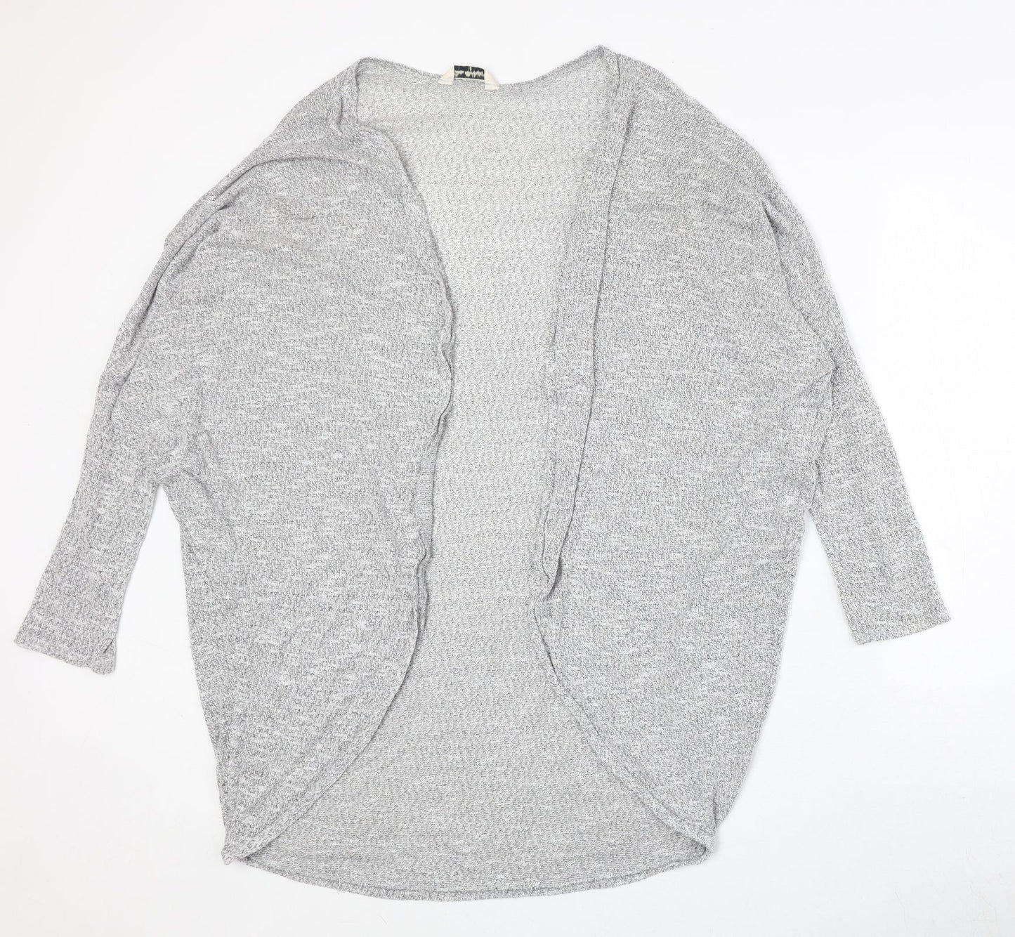Miss Selfridge Womens Grey V-Neck Viscose Cardigan Jumper Size 10