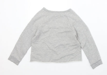 Next Girls Green Cotton Pullover Sweatshirt Size 6 Years Pullover