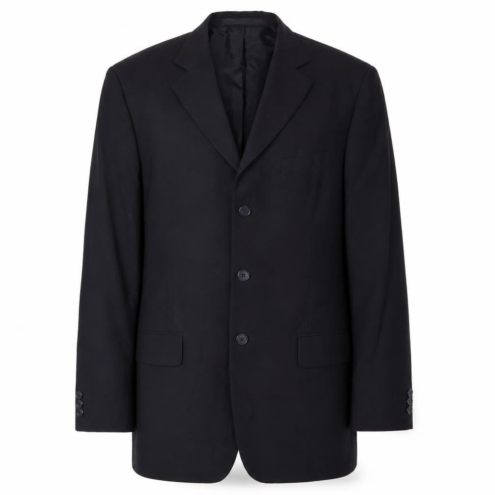 Marks & Spencer Mens Black Polyester Jacket Suit Jacket Size 40 Regular