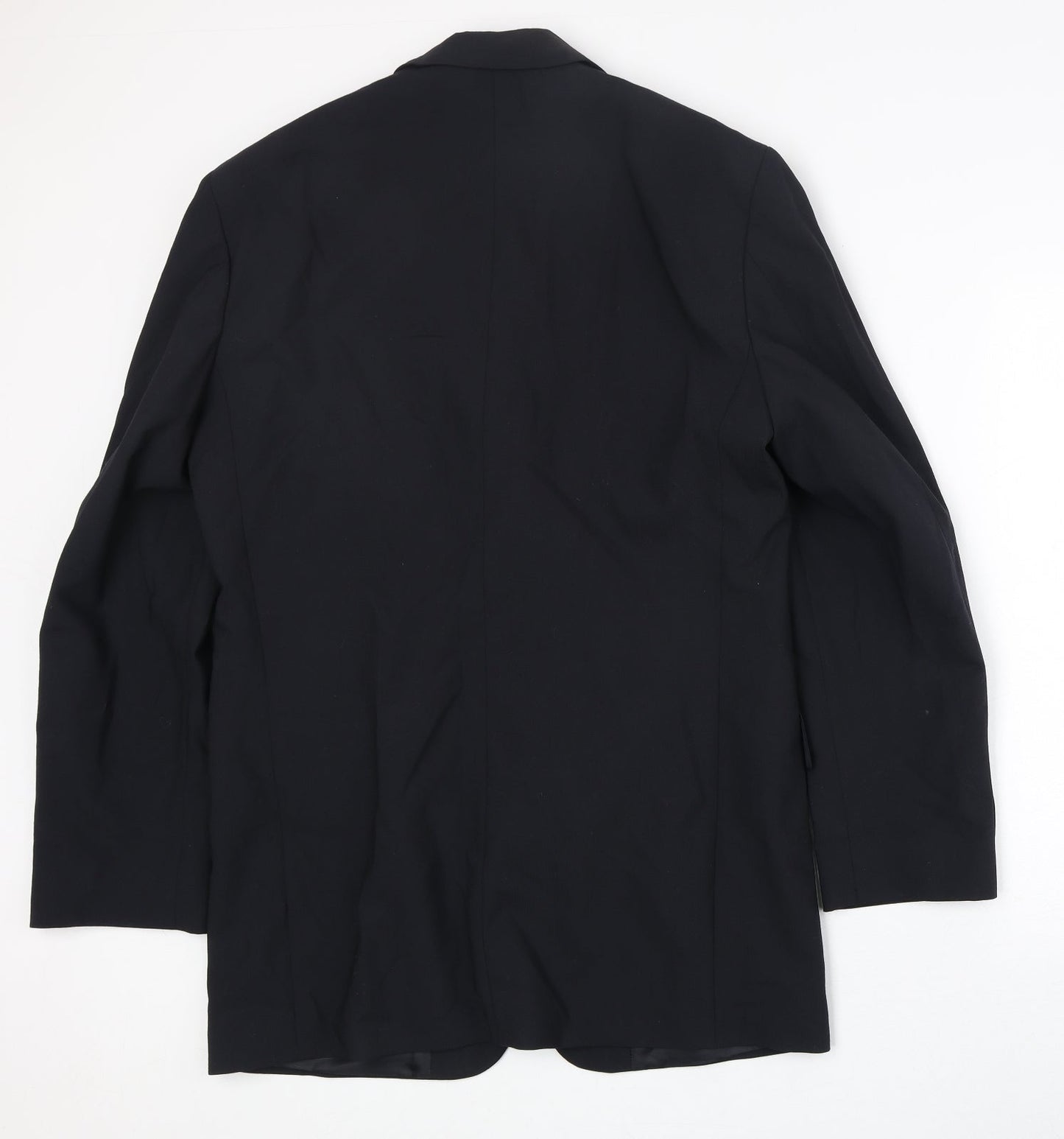 Marks and Spencer Mens Black Polyester Jacket Suit Jacket Size 40 Regular