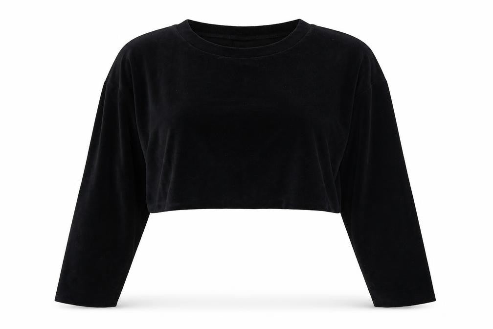 USA Pro Womens Black Cotton Pullover Sweatshirt Size 12 Pullover
