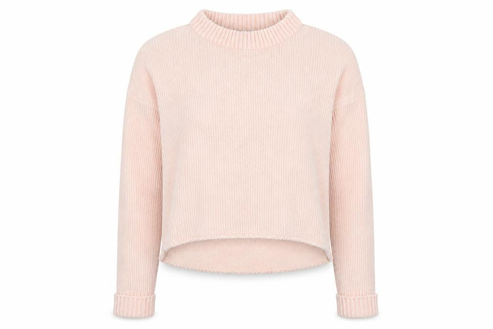 Noisy may Womens Pink Round Neck Polyester Pullover Jumper Size XS