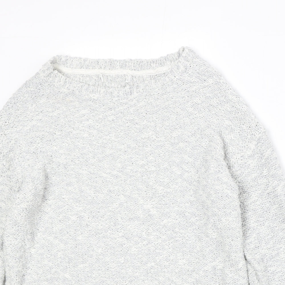 Debenhams Womens Green Round Neck Acrylic Pullover Jumper Size 10