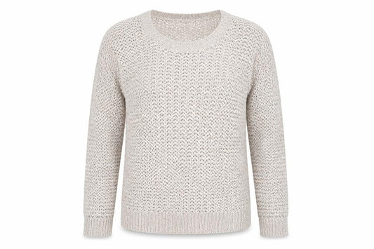 EWM Womens Pink Round Neck Acrylic Pullover Jumper Size M