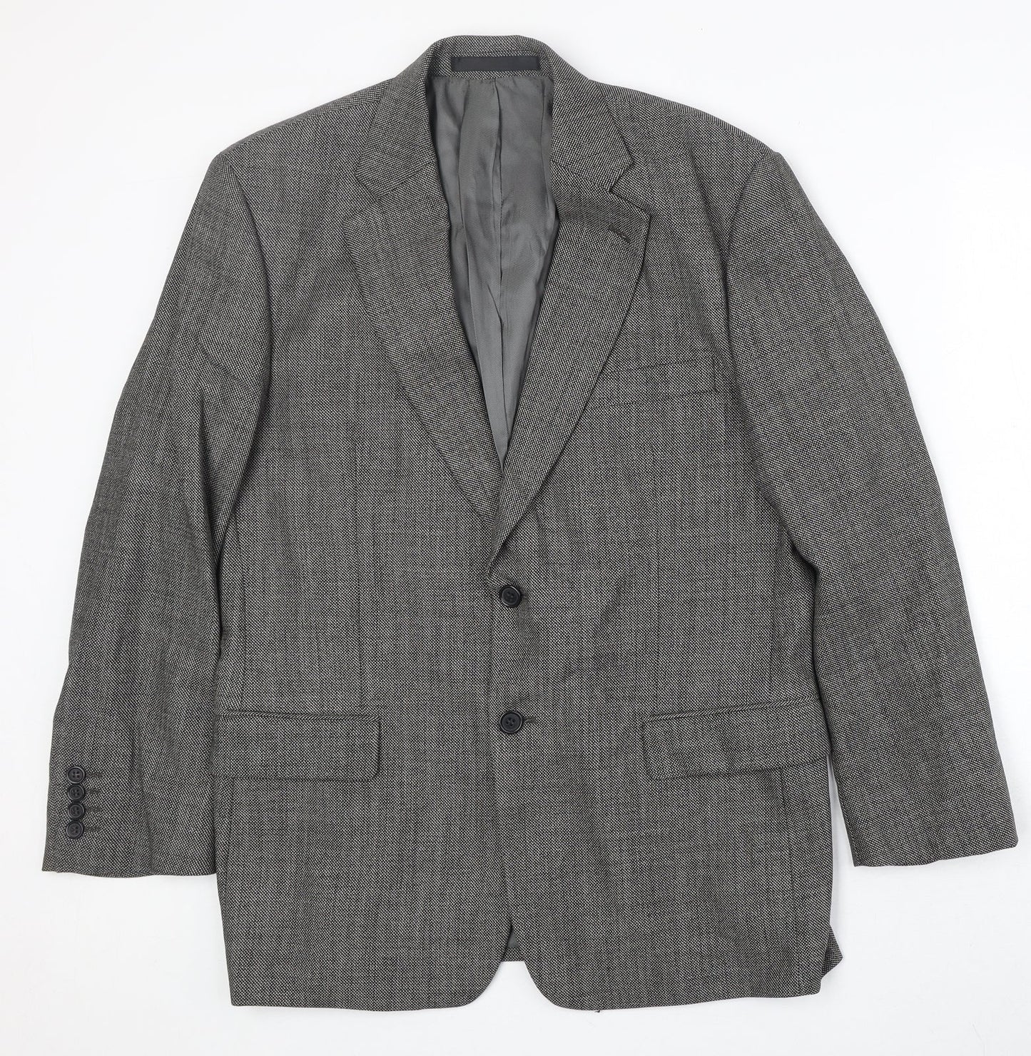 Marks and Spencer Mens Grey Wool Jacket Suit Jacket Size 40 Regular