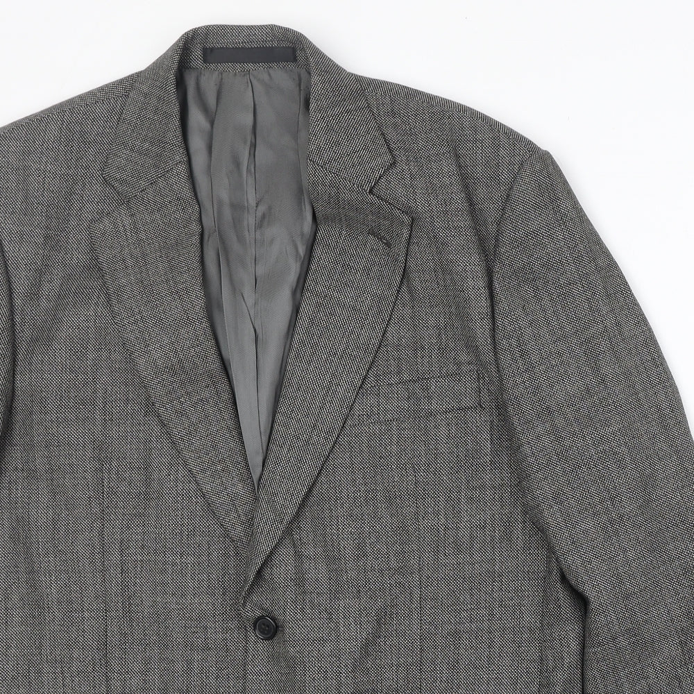 Marks and Spencer Mens Grey Wool Jacket Suit Jacket Size 40 Regular