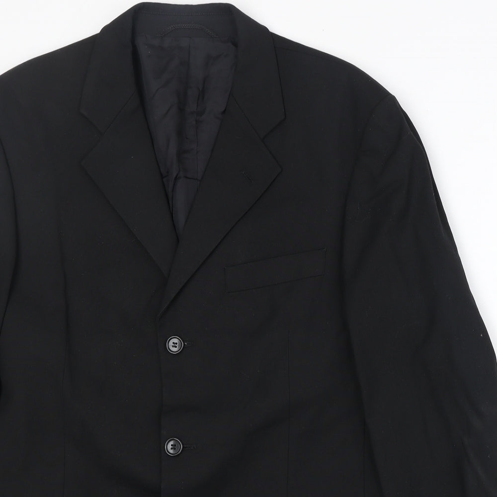 Burton Mens Black Polyester Jacket Suit Jacket Size 40 Regular
