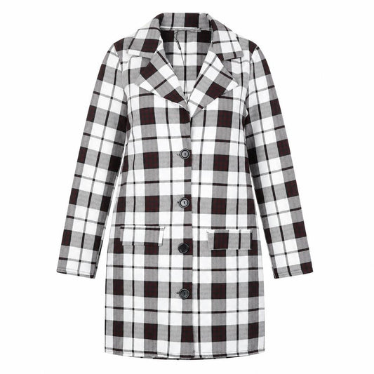 PRETTYLITTLETHING Womens White Geometric Trench Coat Coat Size 6 Button