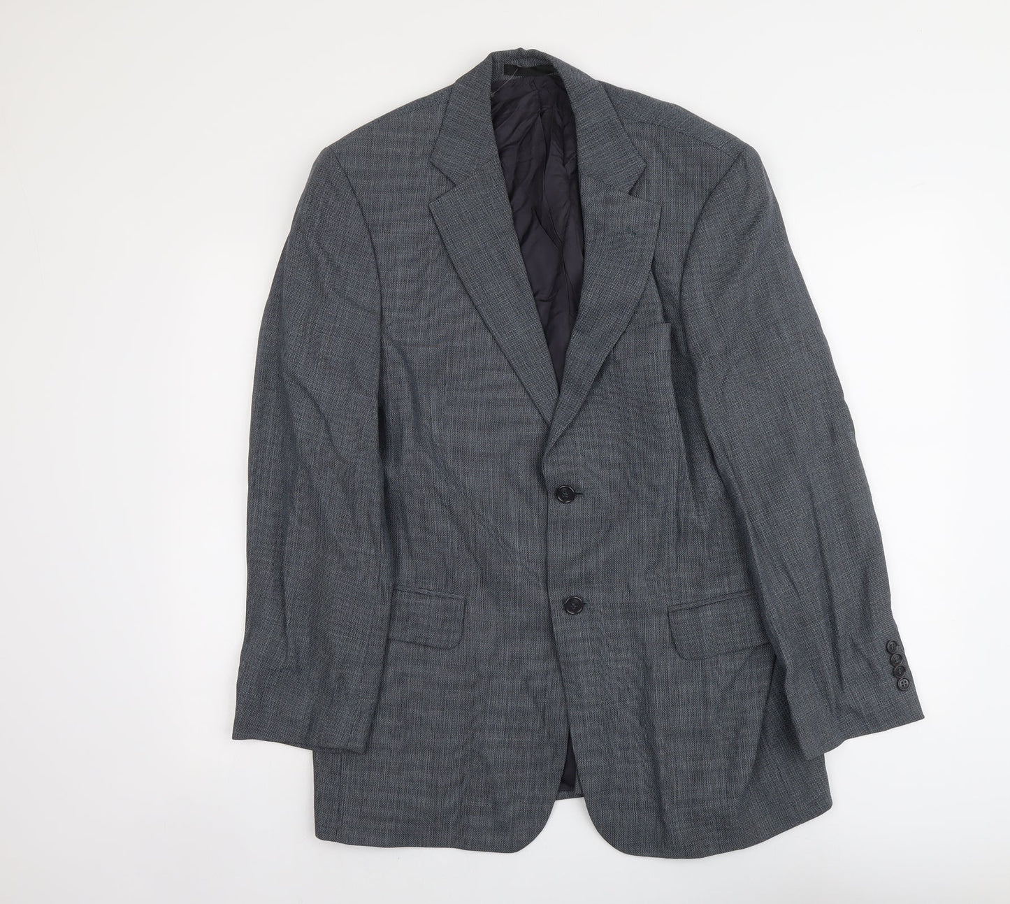 Marks and Spencer Mens Grey Wool Jacket Suit Jacket Size 40 Regular