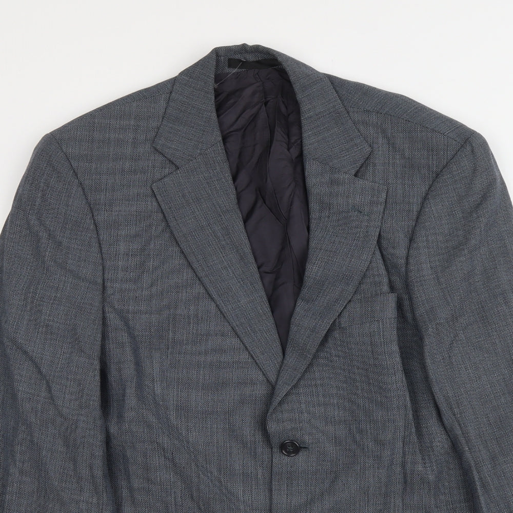 Marks and Spencer Mens Grey Wool Jacket Suit Jacket Size 40 Regular