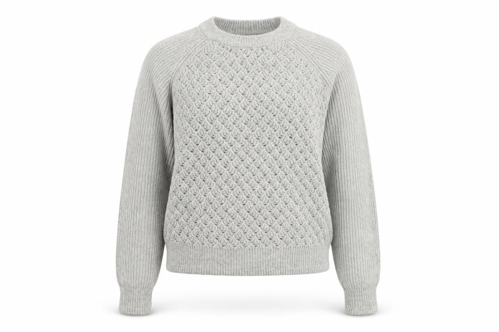 Marks & Spencer Womens Grey Round Neck Polyester Pullover Jumper Size M