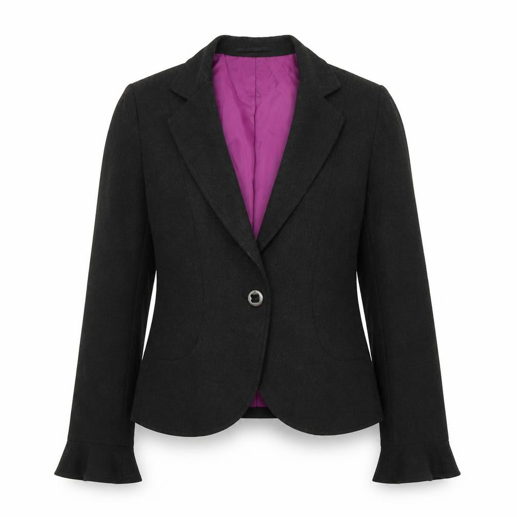 Per Una Womens Grey Polyester Jacket Blazer Size 10