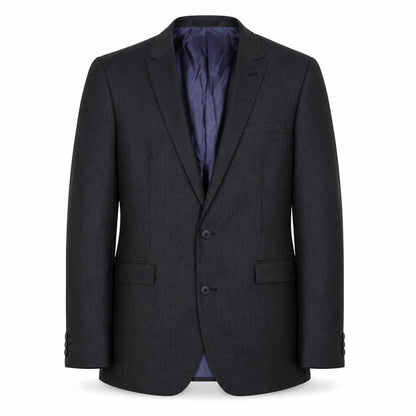 Next Mens Grey Striped Polyester Jacket Suit Jacket Size 40 Regular - Pinstripe