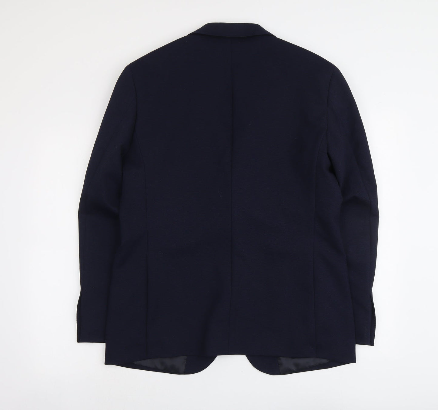 Marks and Spencer Mens Blue Polyester Jacket Suit Jacket Size 40 Regular