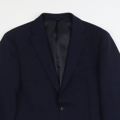 Marks & Spencer Mens Blue Polyester Jacket Suit Jacket Size 40 Regular