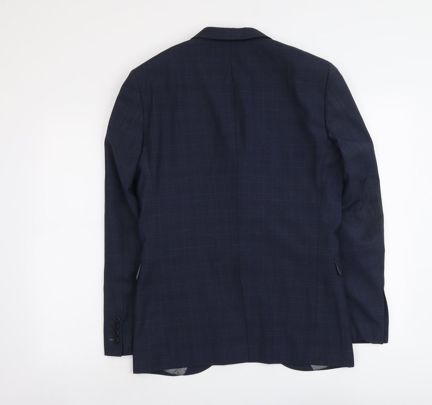 NEXT Mens Blue Polyester Jacket Suit Jacket Size 38 Regular