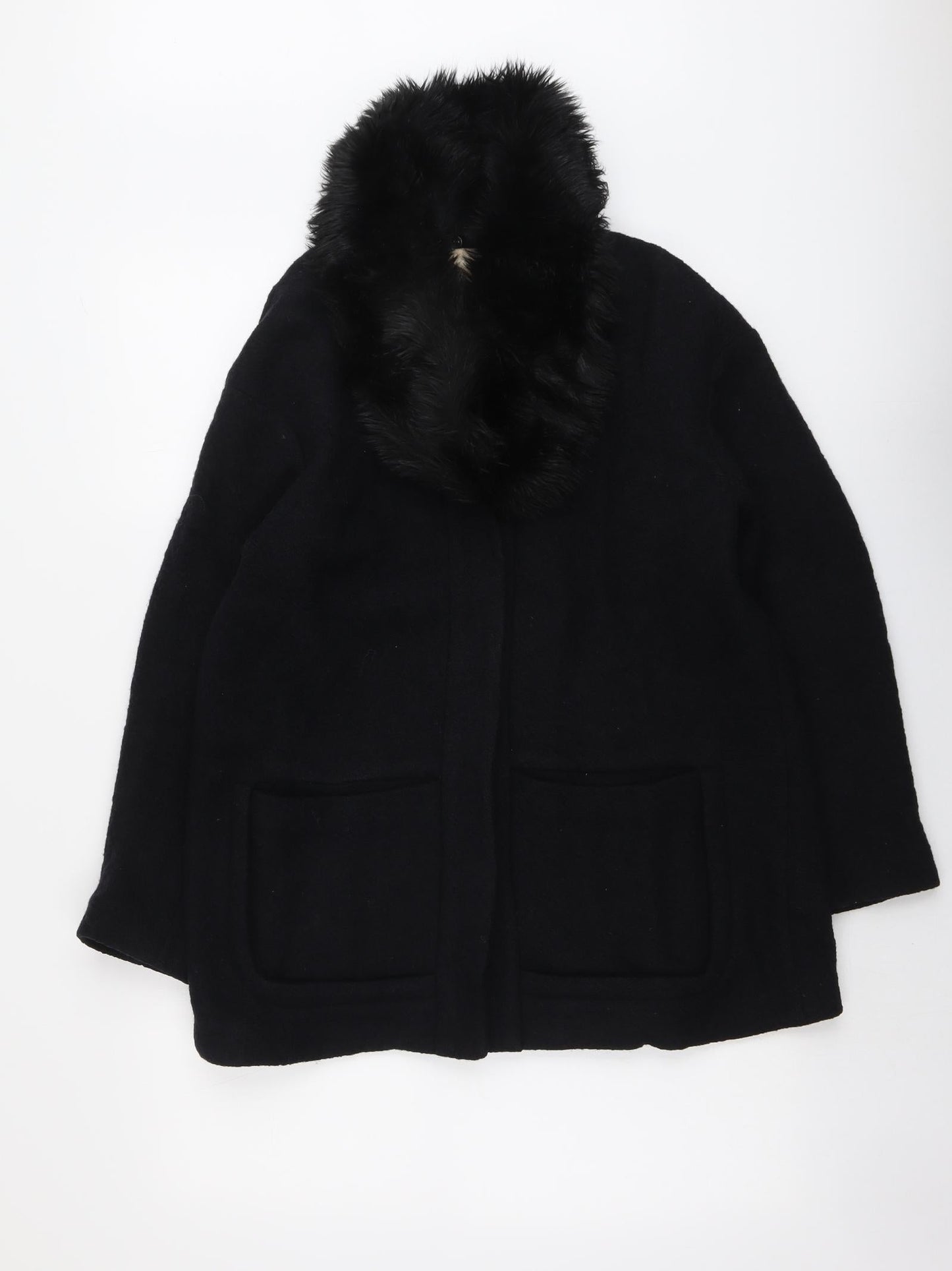 H&M Womens Black Jacket Size 8 Button