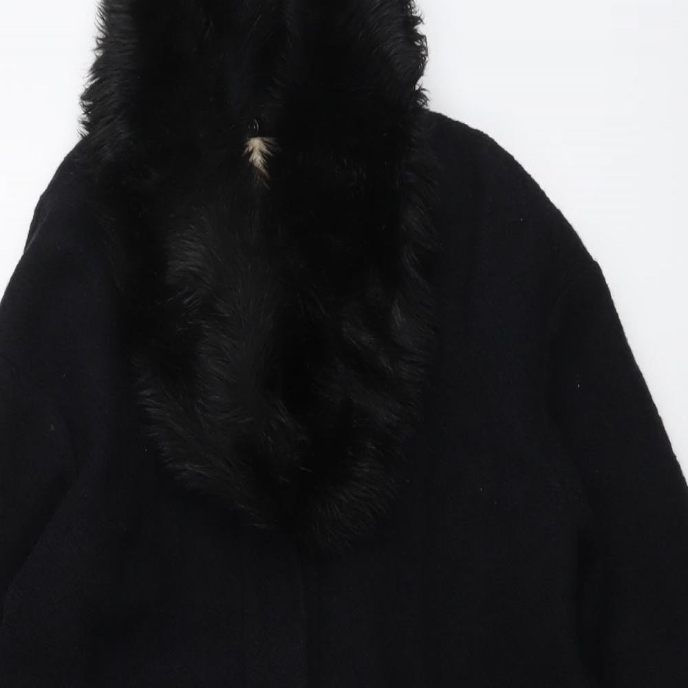 H&M Womens Black Jacket Size 8 Button