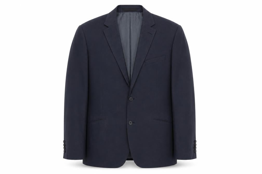 Marks & Spencer Mens Blue Polyester Jacket Suit Jacket Size 44 Regular
