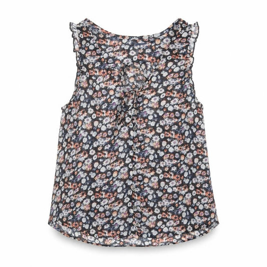 FOREVER 21 Womens Multicoloured Floral Polyester Basic Tank Size S V-Neck