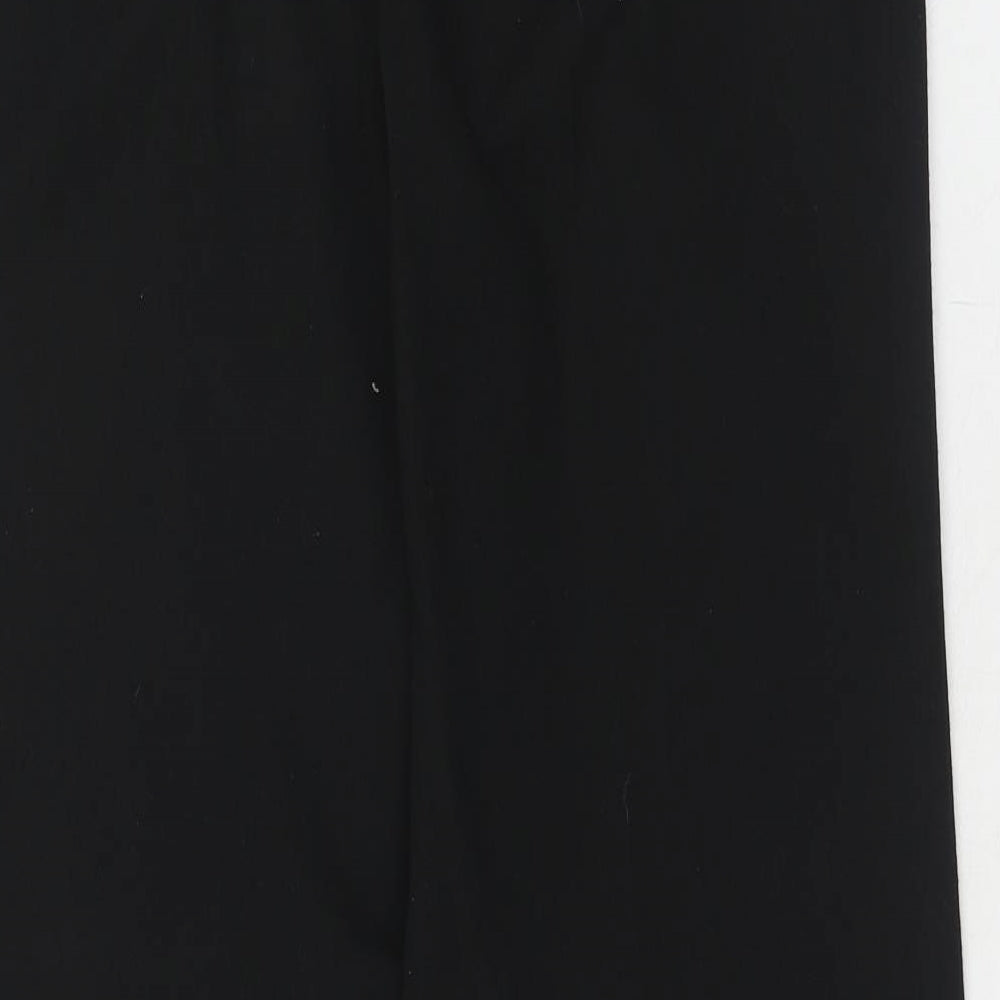 NEXT Womens Black Polyester Dress Pants Trousers Size 12 Regular Hook & Eye