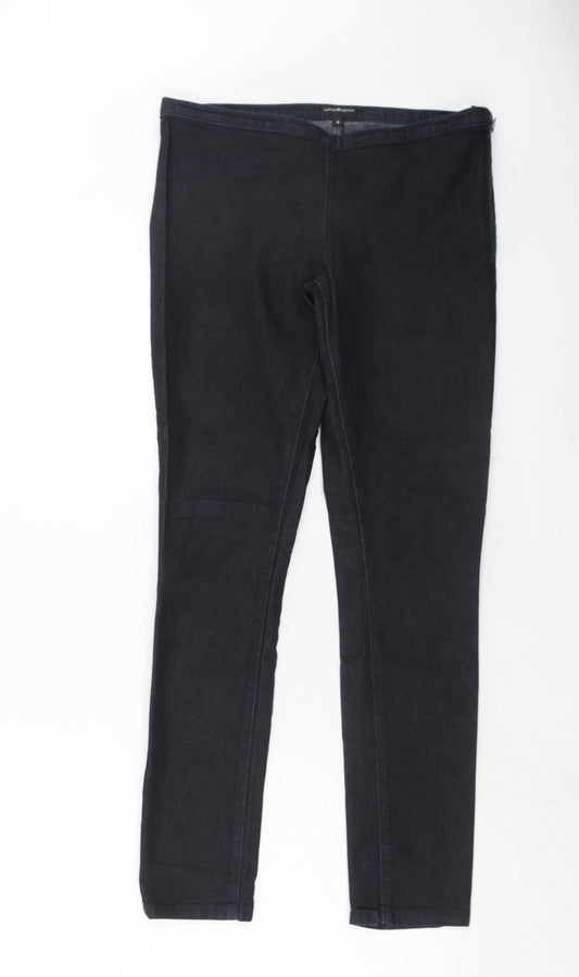 Ware Denim Womens Blue Cotton Skinny Jeans Size 12 Regular Zip