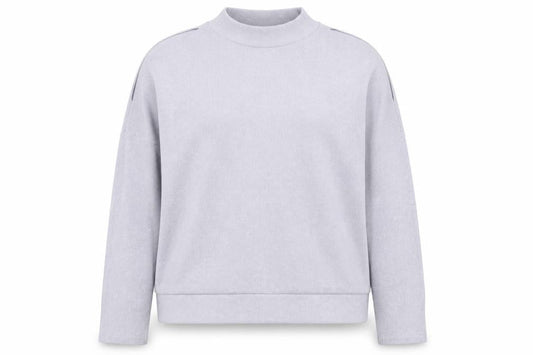 New Look Womens Purple Polyester Pullover Sweatshirt Size M Pullover - Cold Shoulder