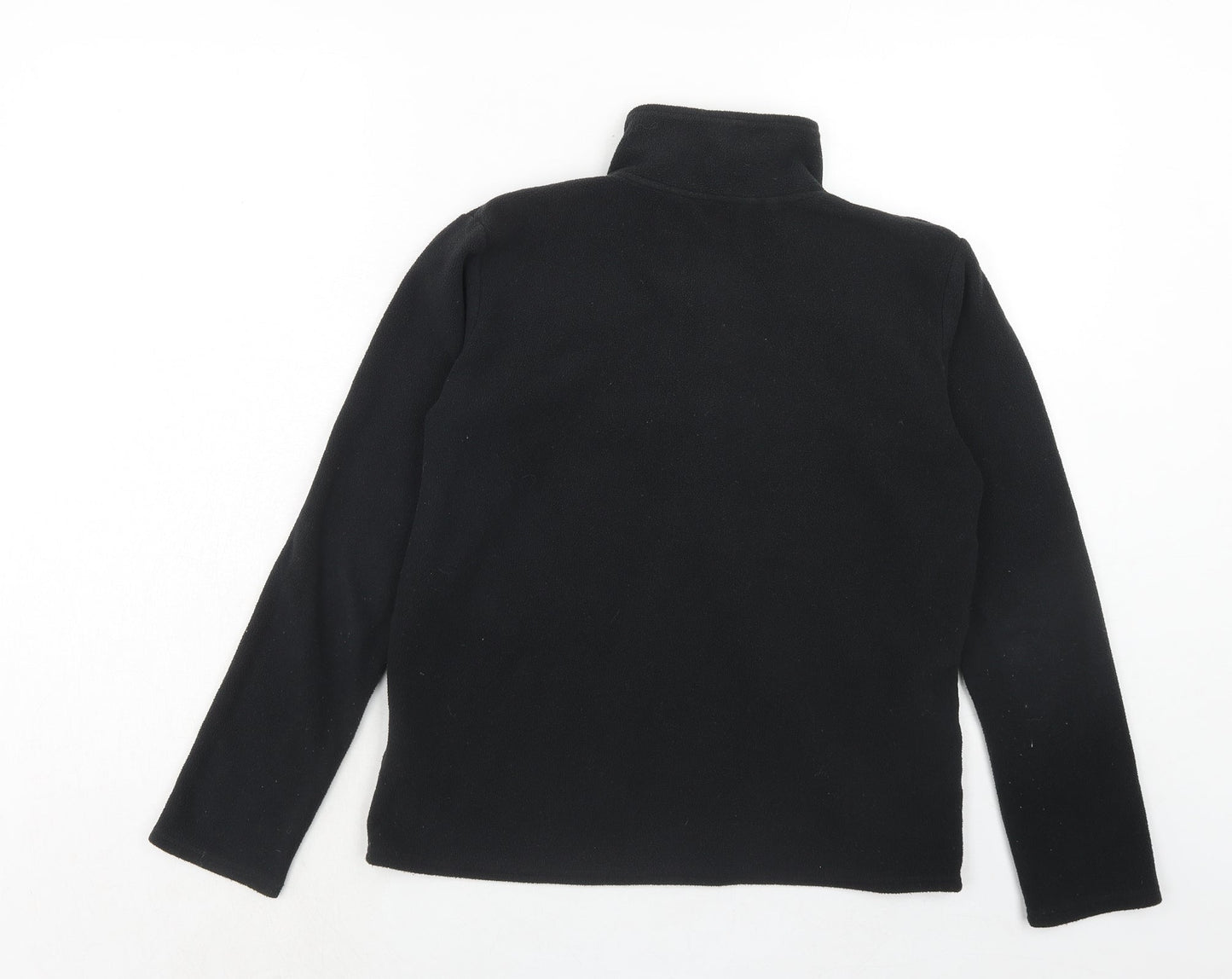 Freedom Trail Womens Black Polyester Pullover Sweatshirt Size 6 Zip