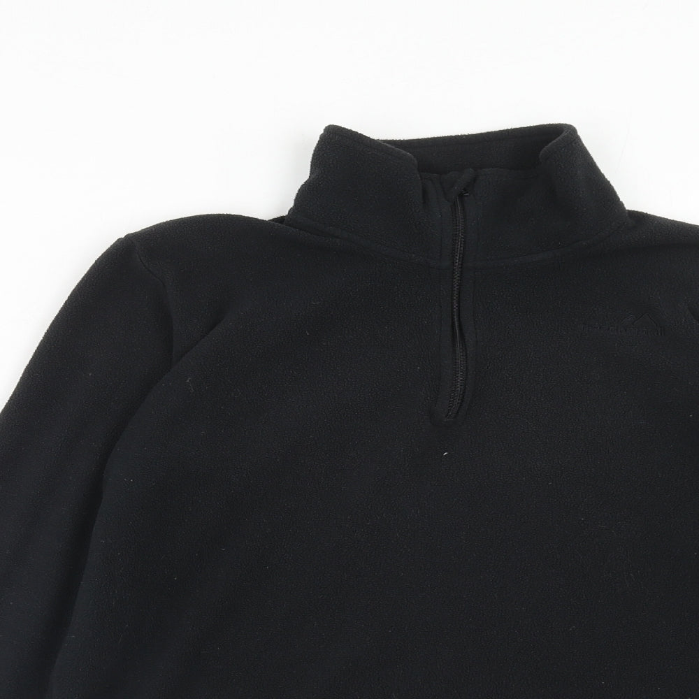 Freedom Trail Womens Black Polyester Pullover Sweatshirt Size 6 Zip