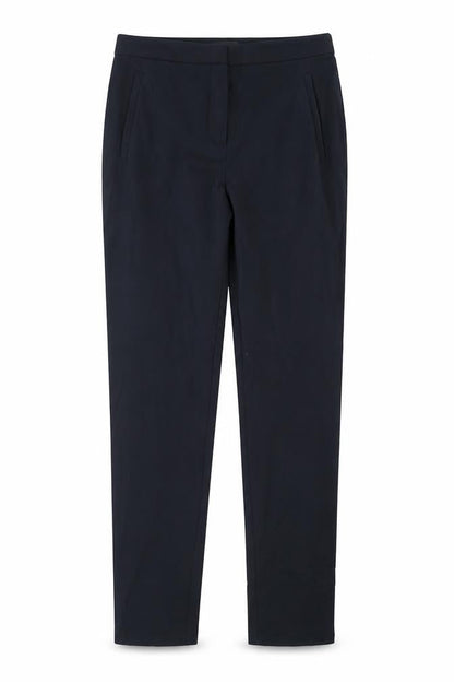 Topshop Womens Blue Polyester Dress Pants Trousers Size 8 Regular Hook & Eye