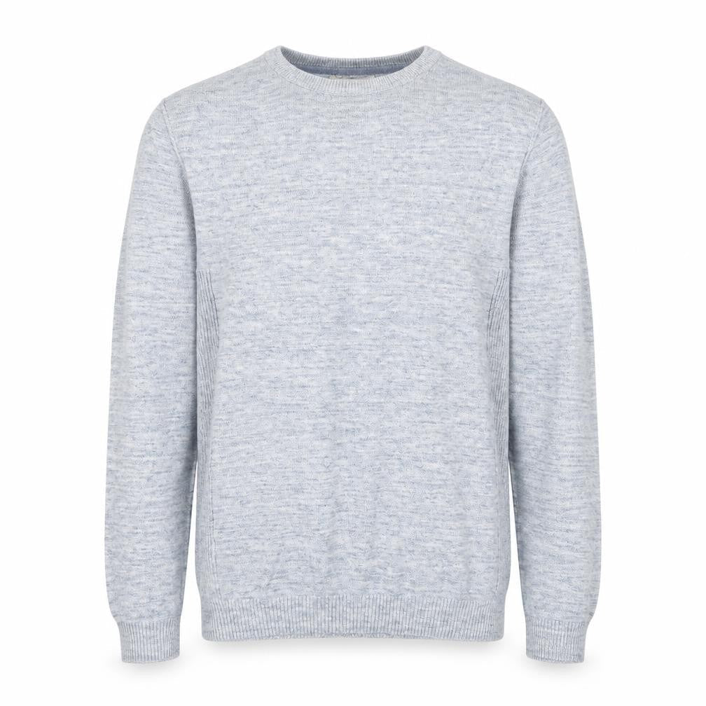 River Island Mens Blue Round Neck Acrylic Pullover Jumper Size S Long Sleeve