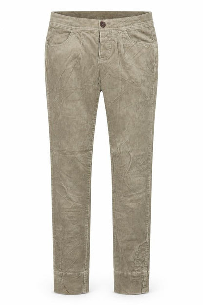 United Colors of Benetton Womens Beige Cotton Trousers Size 28 in Regular Zip